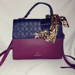 Nanette Lepore Kelly Tote w/ Leopard Scarf